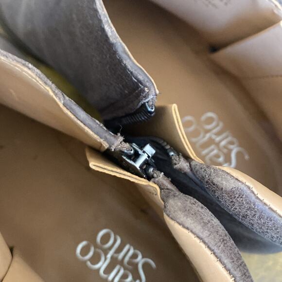 Franco Sarto women’s 9.5 brown distressed ankle boots - Picture 5 of 7